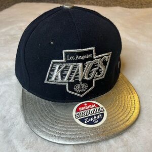 Los Angeles Kings ZENITH SNAPBACK Black-Silver Hat by Zephyr
